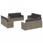 12-piece garden sofa set with gray synthetic rattan cushions by , Garden sets - Ref: Foro24-3258238, Price: 819,50 €, Discoun...