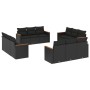 Set de sofás de jardín 12 piezas cojines ratán sintético negro de , Conjuntos de jardín - Ref: Foro24-3258233, Precio: 971,98...
