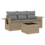 Garden sofa set with cushions 4 pieces beige synthetic rattan by , Garden sets - Ref: Foro24-3252206, Price: 284,47 €, Discou...