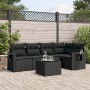 6-piece garden sofa set and black synthetic rattan cushions by , Garden sets - Ref: Foro24-3252472, Price: 419,88 €, Discount: %