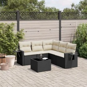 6-piece garden sofa set and black synthetic rattan cushions by , Garden sets - Ref: Foro24-3252493, Price: 375,62 €, Discount: %