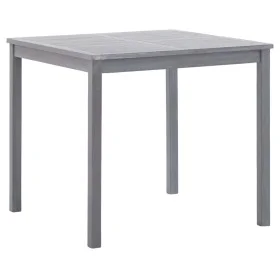 Garden table in solid gray acacia wood 80x80x74 cm by vidaXL, Garden tables - Ref: Foro24-46324, Price: 135,23 €, Discount: %