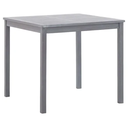 Garden table in solid gray acacia wood 80x80x74 cm by vidaXL, Garden tables - Ref: Foro24-46324, Price: 135,23 €, Discount: %