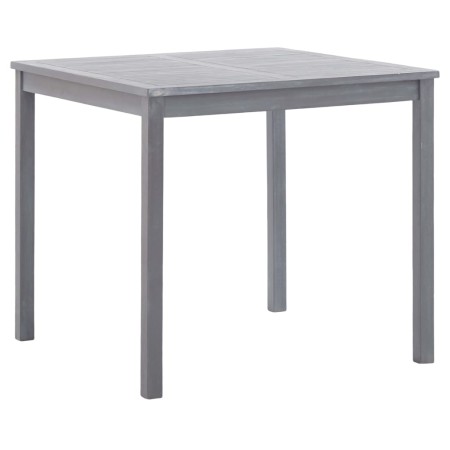 Gartentisch aus massivem grauem Akazienholz 80x80x74 cm von vidaXL, Gartentische - Ref: Foro24-46324, Preis: 137,60 €, Rabatt: %