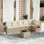 7-teiliges Gartensofa-Set und beige synthetische Rattankissen von , Gartensets - Ref: Foro24-3252535, Preis: 518,67 €, Rabatt: %