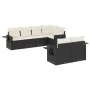 Set de comedor de jardín 7 pzas y cojines ratán sintético negro de , Conjuntos de jardín - Ref: Foro24-3252743, Precio: 483,7...
