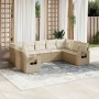 9-piece garden sofa set with beige synthetic rattan cushions by , Garden sets - Ref: Foro24-3252935, Price: 679,98 €, Discoun...