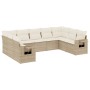 9-piece garden sofa set with beige synthetic rattan cushions by , Garden sets - Ref: Foro24-3252935, Price: 679,98 €, Discoun...