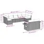 9-teiliges Gartensofa-Set mit beigen synthetischen Rattankissen von , Gartensets - Ref: Foro24-3252956, Preis: 614,93 €, Raba...