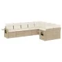 9-piece garden sofa set with beige synthetic rattan cushions by , Garden sets - Ref: Foro24-3252975, Price: 668,04 €, Discoun...