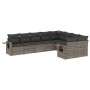 9-teiliges Gartenmöbel-Set und graue synthetische Rattankissen von , Gartensets - Ref: Foro24-3252977, Preis: 580,04 €, Rabat...