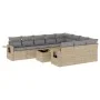 11-teiliges Gartensofa-Set mit beigen synthetischen Rattankissen von , Gartensets - Ref: Foro24-3253036, Preis: 685,47 €, Rab...