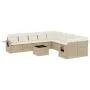 11-piece garden sofa set with beige synthetic rattan cushions by , Garden sets - Ref: Foro24-3253055, Price: 737,57 €, Discou...