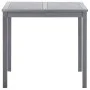 Garden table in solid gray acacia wood 80x80x74 cm by vidaXL, Garden tables - Ref: Foro24-46324, Price: 135,23 €, Discount: %