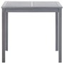 Gartentisch aus massivem grauem Akazienholz 80x80x74 cm von vidaXL, Gartentische - Ref: Foro24-46324, Preis: 137,60 €, Rabatt: %