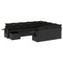 11-teiliges Gartensofa-Set und schwarze synthetische Rattankissen von , Gartensets - Ref: Foro24-3253062, Preis: 693,26 €, Ra...