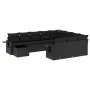 11-teiliges Gartensofa-Set und schwarze synthetische Rattankissen von , Gartensets - Ref: Foro24-3253062, Preis: 694,38 €, Ra...
