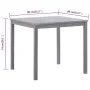 Garden table in solid gray acacia wood 80x80x74 cm by vidaXL, Garden tables - Ref: Foro24-46324, Price: 135,23 €, Discount: %