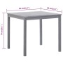 Gartentisch aus massivem grauem Akazienholz 80x80x74 cm von vidaXL, Gartentische - Ref: Foro24-46324, Preis: 137,60 €, Rabatt: %