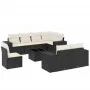 8-piece garden sofa set and black synthetic rattan cushions by , Garden sets - Ref: Foro24-3222845, Price: 605,77 €, Discount: %