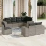8-piece garden sofa set and gray synthetic rattan cushions by , Garden sets - Ref: Foro24-3222839, Price: 571,99 €, Discount: %