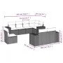 8-piece garden sofa set and gray synthetic rattan cushions by , Garden sets - Ref: Foro24-3222839, Price: 571,99 €, Discount: %