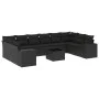 11-piece garden sofa set and black synthetic rattan cushions by , Garden sets - Ref: Foro24-3223074, Price: 761,60 €, Discoun...