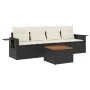 5-piece garden furniture set and black synthetic rattan cushions by , Modular outdoor sofas - Ref: Foro24-3224439, Price: 290...