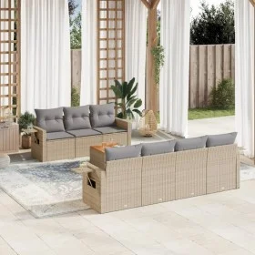 Garden sofa set with beige cushions 8 pcs PE rattan by , Modular outdoor sofas - Ref: Foro24-3224470, Price: 499,97 €, Discou...