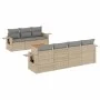 Garden sofa set with beige cushions 8 pcs PE rattan by , Modular outdoor sofas - Ref: Foro24-3224470, Price: 499,97 €, Discou...