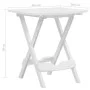 White folding garden table 45.5x38.5x50 cm by vidaXL, Garden tables - Ref: Foro24-47690, Price: 31,80 €, Discount: %