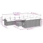 11-teiliges Gartensofa-Set mit beigen synthetischen Rattankissen von , Modulare Sofas für den Außenbereich - Ref: Foro24-3224...