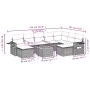 Garden sofa set with beige cushions 10 pieces synthetic rattan by , Modular outdoor sofas - Ref: Foro24-3224847, Price: 633,9...