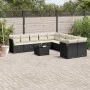 11-teiliges Gartensofa-Set und schwarze synthetische Rattankissen von , Gartensets - Ref: Foro24-3218246, Preis: 652,12 €, Ra...