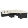 11-teiliges Gartensofa-Set und schwarze synthetische Rattankissen von , Gartensets - Ref: Foro24-3218246, Preis: 652,12 €, Ra...