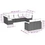 9-teiliges Gartensofa-Set mit beigen synthetischen Rattankissen von , Gartensets - Ref: Foro24-3219408, Preis: 617,18 €, Raba...