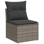 10-teilige Gartensofagarnitur mit grauen synthetischen Rattankissen von , Gartensets - Ref: Foro24-3219420, Preis: 577,40 €, ...