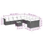 11-teiliges Gartensofa-Set und schwarze synthetische Rattankissen von , Gartensets - Ref: Foro24-3218246, Preis: 596,98 €, Ra...