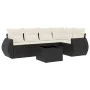 6-piece garden sofa set and black synthetic rattan cushions by , Garden sets - Ref: Foro24-3221335, Price: 398,71 €, Discount: %