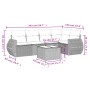 6-teilige Gartensofagarnitur und schwarze synthetische Rattankissen von , Gartensets - Ref: Foro24-3221335, Preis: 374,66 €, ...