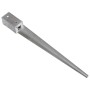 Ground spikes 12 pcs silver galvanized steel 7x7x75 cm by vidaXL, Spikes for anchoring in the ground - Ref: Foro24-145403, Pr...
