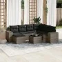8-piece garden sofa set and gray synthetic rattan cushions by , Garden sets - Ref: Foro24-3222909, Price: 486,25 €, Discount: %
