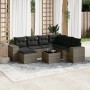 8-teiliges Gartensofa-Set und graue synthetische Rattankissen von , Gartensets - Ref: Foro24-3222909, Preis: 477,07 €, Rabatt: %