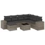 8-piece garden sofa set and gray synthetic rattan cushions by , Garden sets - Ref: Foro24-3222909, Price: 486,25 €, Discount: %