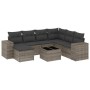 8-teiliges Gartensofa-Set und graue synthetische Rattankissen von , Gartensets - Ref: Foro24-3222909, Preis: 477,07 €, Rabatt: %