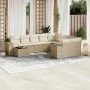 Garden sofa set with beige cushions 10 pieces synthetic rattan by , Garden sets - Ref: Foro24-3223057, Price: 682,27 €, Disco...