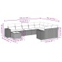 Gartensofa-Set mit beigen Kissen, 10-teilig, synthetisches Rattan von , Gartensets - Ref: Foro24-3223057, Preis: 655,44 €, Ra...