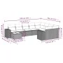 Gartensofa-Set mit beigen Kissen, 10-teilig, synthetisches Rattan von , Gartensets - Ref: Foro24-3223057, Preis: 682,27 €, Ra...