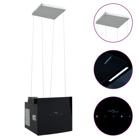 Island extractor hood touch sensor LCD tempered glass by , Extractors - Ref: Foro24-155971, Price: 219,14 €, Discount: %