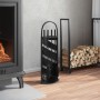 Kaminbesteckset 5-teilig aus Stahl 23x15x66 cm von , Kaminbesteck - Ref: Foro24-156373, Preis: 47,14 €, Rabatt: %